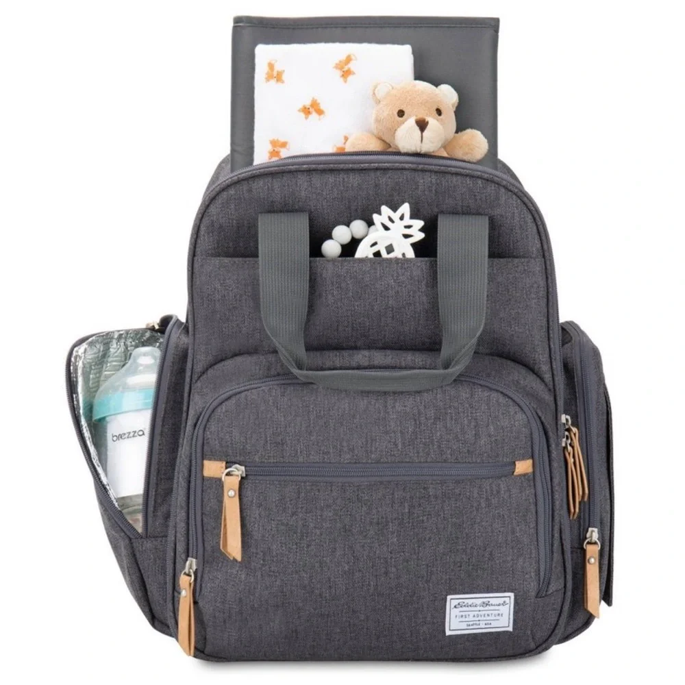 Gray Diaper Backpack